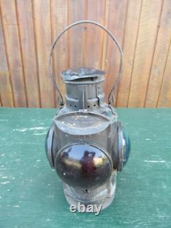Vintage Train Railroad Lantern Railway CNR Engine Caboose Lamp HIRAM PIPER