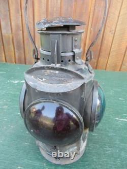 Vintage Train Railroad Lantern Railway CNR Engine Caboose Lamp HIRAM PIPER