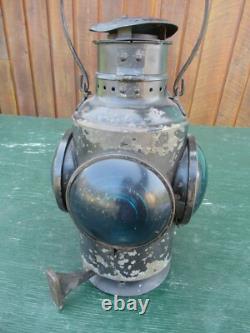 Vintage Train Railroad Lantern Railway CNR Engine Caboose Lamp HIRAM PIPER