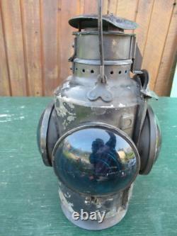 Vintage Train Railroad Lantern Railway CNR Engine Caboose Lamp HIRAM PIPER