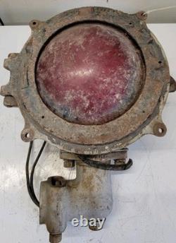Vintage Union Switch And Signal Red Railroad Signal Light Crossing Light