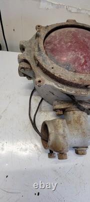 Vintage Union Switch And Signal Red Railroad Signal Light Crossing Light