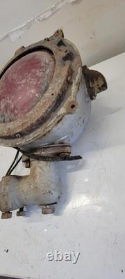 Vintage Union Switch And Signal Red Railroad Signal Light Crossing Light