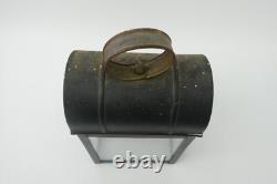 Vintage Used Electric Metal Porch Light Lantern Railway Lamp Parts Decorative