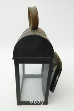 Vintage Used Electric Metal Porch Light Lantern Railway Lamp Parts Decorative