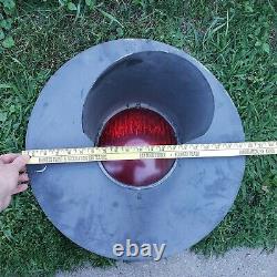 Vintage WC Hayes Red Lens Train Railroad Crossing Traffic Signal Light 20 Wide