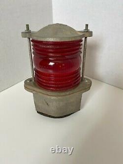 Vintage WRRSCO Railroad Crossing Lamp Light Red Lantern 1575-11P