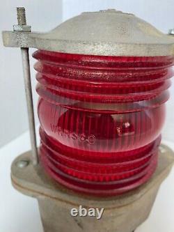 Vintage WRRSCO Railroad Crossing Lamp Light Red Lantern 1575-11P