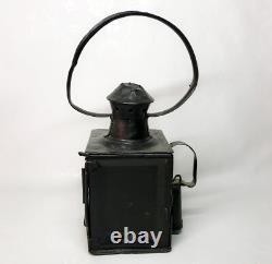 Vintage metal signal lantern railroad lamp railway Light Flashlight