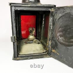 Vintage metal signal lantern railroad lamp railway Light Flashlight