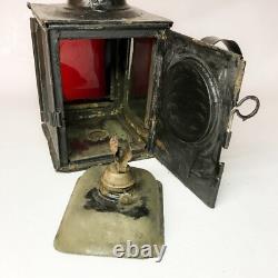 Vintage metal signal lantern railroad lamp railway Light Flashlight