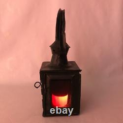 Vintage metal signal lantern railroad lamp railway Light Flashlight