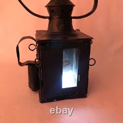 Vintage metal signal lantern railroad lamp railway Light Flashlight
