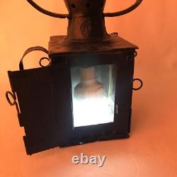 Vintage metal signal lantern railroad lamp railway Light Flashlight