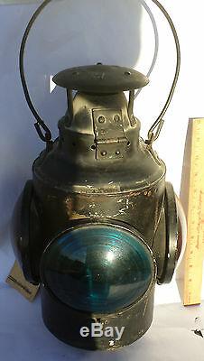 Vintage railroad light collectible old signal marker switch order conductor lamp