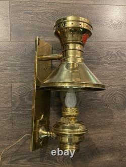Virginia & Truckee Railroad V&t Scott Brass Coach Lamp Wall Sconce Light