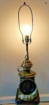 Vtg 1852 HOUSATONIC RAILROAD COMPANY Lamp Light Lantern Train Brass Red Green