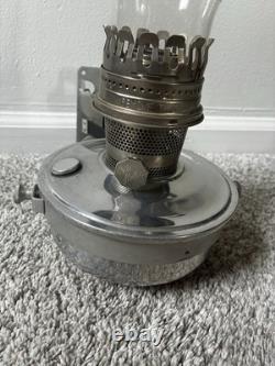 Vtg Aladdin Railroad Caboose Train Lamp Kerosene Mantle Lantern With Wall Mount