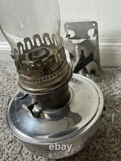 Vtg Aladdin Railroad Caboose Train Lamp Kerosene Mantle Lantern With Wall Mount