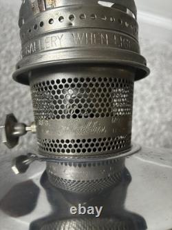 Vtg Aladdin Railroad Caboose Train Lamp Kerosene Mantle Lantern With Wall Mount