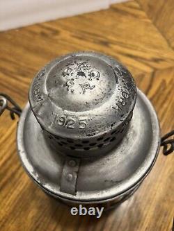 Vtg Antique 1925 Armspear MFG Co Baltimore Ohio Railroad Amber Globe Lantern