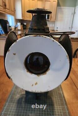 Vtg Arlington Dressel USA Railroad Switch Signal Lamp Lantern 4 Way Reflectors