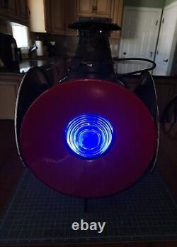 Vtg Arlington Dressel USA Railroad Switch Signal Lamp Lantern 4 Way Reflectors