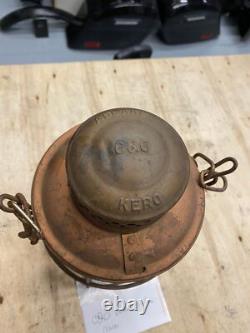 Vtg C&O Railroad Lantern Chesapeake ohio Adlake RR Orig Glass Train 1930's Antiq
