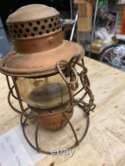Vtg C&O Railroad Lantern Chesapeake ohio Adlake RR Orig Glass Train 1930's Antiq