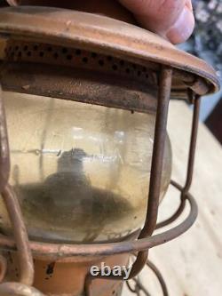 Vtg C&O Railroad Lantern Chesapeake ohio Adlake RR Orig Glass Train 1930's Antiq