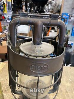 Vtg Dietz King Fire Dept Man Truck Kerosene Lantern Lamp 1900's Antique Coal min