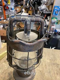 Vtg Dietz King Fire Dept Man Truck Kerosene Lantern Lamp 1900's Antique Coal min