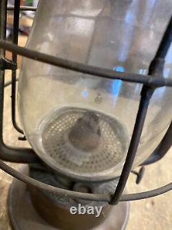 Vtg Dietz King Fire Dept Man Truck Kerosene Lantern Lamp 1900's Antique Coal min