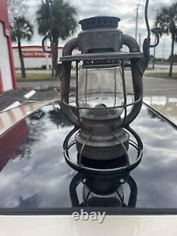 Vtg Dietz Railroad Lantern N Y C S Vesta Clear Globe Antique Lamp New York