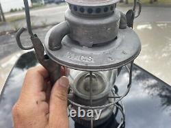 Vtg Dietz Railroad Lantern N Y C S Vesta Clear Globe Antique Lamp New York