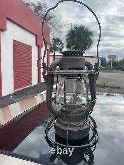 Vtg Dietz Railroad Lantern N Y C S Vesta Clear Globe Antique Lamp New York