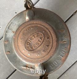 Vtg Dietz Vesta Red Glass Boston/Albany Railroad Lantern New York USA Oil Lamp