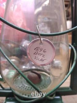 Vtg Dietz Victor 1896 Kerosene Oil Lantern Lamp Made in USA Barn Railroad Nice