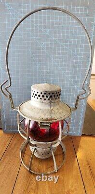 Vtg Dressel Penn Central RR Red Globe Lamp Railroad Lantern Light gw