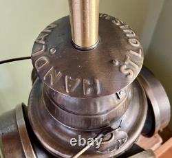 Vtg HANDLAN St Louis USA 4 Way Railroad Dressel Signal Lantern Table Light Lamp