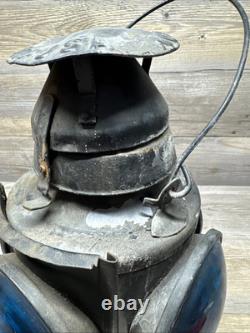 Vtg Handlan 4- Way Railroad Caboose Train Signal Lamp St Louis Lantern