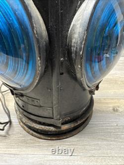 Vtg Handlan 4- Way Railroad Caboose Train Signal Lamp St Louis Lantern