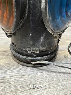 Vtg Handlan 4- Way Railroad Caboose Train Signal Lamp St Louis Lantern
