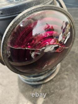 Vtg Handlan 4- Way Railroad Caboose Train Signal Lamp St Louis Lantern