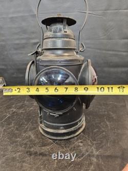 Vtg Handlan 4- Way Railroad Caboose Train Signal Lamp St Louis Lantern