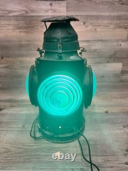 Vtg Handlan 4- Way Railroad Caboose Train Signal Lamp St Louis Lantern
