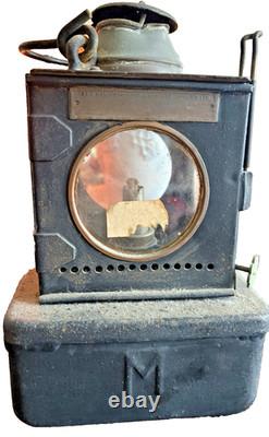 Vtg Lamp MFG & Railway Supplies Ltd LNER Steel Copper Railway Lantern Planlite