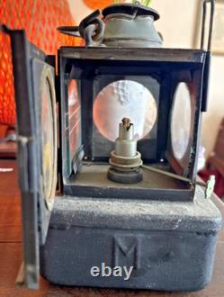 Vtg Lamp MFG & Railway Supplies Ltd LNER Steel Copper Railway Lantern Planlite