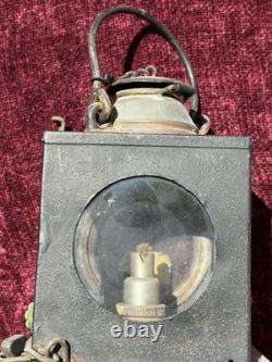 Vtg Lamp MFG & Railway Supplies Ltd LNER Steel Copper Railway Lantern Planlite