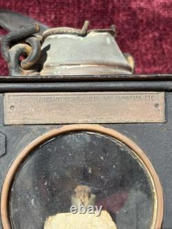 Vtg Lamp MFG & Railway Supplies Ltd LNER Steel Copper Railway Lantern Planlite